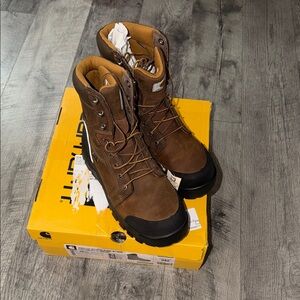NWT Carhartt Men's Tan and Black Boots